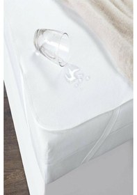 Resim Mycey Sıvı Geçirmez Micro Alez 200x220 Cm Çift Kişilik Yatak Koruyucu Beyaz 