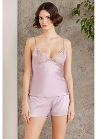 Resim Pierre Cardin 6005 Kadın Saten Dantelli 6'lı Set-rose Rose 