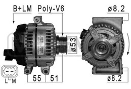 Resim PSA 13587304 | Opel Astra K 1.6 Dizel Alternatör 140 Amper Orijinal 