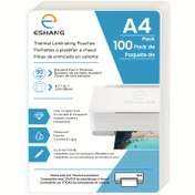 Resim 100'lü A4 Şeffaf Termal Laminasyon Pouches, 60mic PVC Film, Su Geçirmez ve Kuru Silgi, Tüm Termal Laminatörlerle Uyumlu Ofis ve Okul Kullanımı İçin 