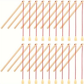 Resim 6 Adet Mini Ahşap Manyetik Olta - Küçük Ahşap Manyetik Çubuklar, Balık Oyunları İçin Uygun, Elektriksiz Kullanım, Düğün ve Partiler İçin, Şaka Tasarımı, Dayanıklı Yapı, Cadılar Bayramı, Noel 