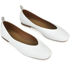 Resim Ziya, Hakiki Deri Kadın Babet 1511044z105 Beyaz 1511044z105 500 Beyaz 