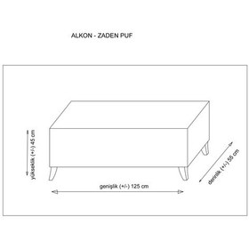 Resim Minarmobilya Puf - Kiremit 