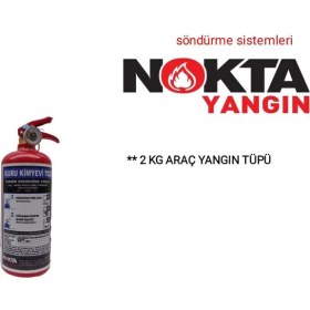 Resim Nokta Yangın 2 kg Tozlu Yangın Tüpü 