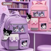 Resim Sanrio Kuromi Kadınlar İçin Hafif Büyük Kapasiteli Omuz Çantası, Çoklu Cepli ve Ayarlanabilir Askılı, Sevimli Karakter Tasarımlı Dayanıklı Polyester Seyahat Sırt Çantası, Günlük Kullanım & Geziler İçin, Karışık Renkler, Güvenli Fermuarlı Çanta, Eğlenceli Aksesuar, Sağlam Yapı, Kolay Bakım Kumaş 
