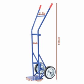 Resim Oksijen Tüpü Taşıma Arabası Tekli 50 Lt 