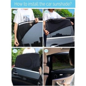 Resim Ankaflex Araba Araç Oto Yan Cam Güneşlik Örtü Perde Kılıf Güneşliği Araba Anne Bebek Emzirme Perdesi 