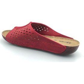 Resim Aryan 08-227 Kadın Ortapedik Kadın Terlik Kırmızı 