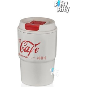 Resim Vagonlife 2'li Çelik Termos-kahve Bardağı Seti 750ml Çift Kullanım Termos//450ml Mug Kahve Bardağı Yeşil - Beyaz 
