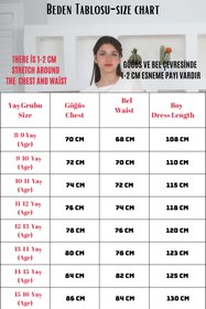 Resim Pantulux Genç Kız Uzun Boydan Kapalı Model Tesettür Abiye Elbise 