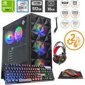 Resim RAKS-GMG101 Intel Core i5-3470 16 GB RAM 512 GB SSD GT730 FreeDOS Masaüstü Oyun Bilgisayarı WiFi + Oyuncu Seti Suncom