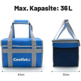 Resim Coolist Cl36B 36 Litre Katlanabilir Termos Bez Çanta / Buzluk 