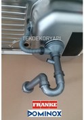 Resim Dominox Franke Evye Sifon Takımı Kare Taşmalı 