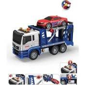 Resim Farbu Oyuncak Işıklı Sesli Pilli Araç Taşıyıcı Fonksiyonlu Çekici Oyuncak Kamyon Araba 