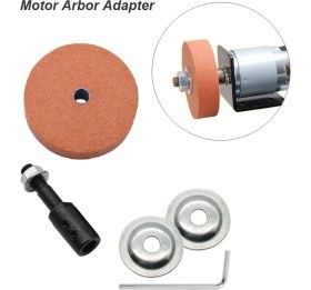 Resim Depolife 5mm Motor Mili Için Bileme Taşı ve Kaplin Motoru Bileme Makinesine Dönüştürme Seti Bıçak Satır 