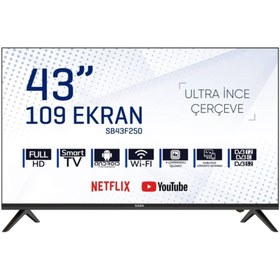 Resim Saba SB43F251 43" 109 Ekran Uydu Alıcılı Full HD Android Smart LED TV 