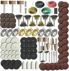 Resim Reedark 216 Parça Döner Alet Aksesuar Seti - Metal Taşlama, Zımparalama Ve Parlatma İçin Komple Set 