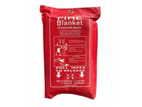 Resim AYES Cam Elyafı Fiberglass Yangın Battaniyesi Fire Blanket Cepli Model Ölçü 150X180 