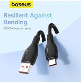 Resim Baseus Pudding Hızlı Şarj Özellikli Type-C to Type-C 100W Kablo 1.2m 