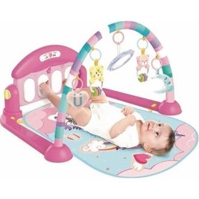 Resim Piyanolu Unicorn Oyun Halısı 