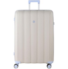 Resim Mçs Bavul Büyük Ve Orta 2li Set Kırılmaz Silikon Valiz V305 Kemik/bebe Mavi Bej 