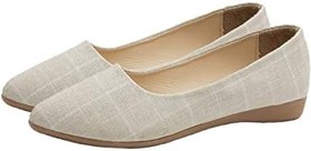 Resim 1 Çift Moda Bale Düz Kadınlar Için Şık Klasik Sivri Tabanlı Kaymaz Dekolte Burunlu Yazlık Ayakkabılar Bahar Şıklığı Üzerinde Kayma Zarif Olan Daireler Gündelik Rahat 