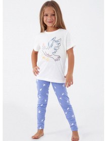 Resim Roly Poly 3075 Bird Smile Kız Çocuk Tayt Takım KREM 