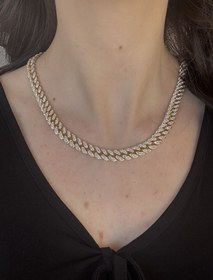 Resim Gold Taşlı VIP Zincir Kolye 