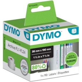 Resim Dymo Dar Klasörlere Uyumlu Sırt Etiketi 190X38Mm 99018 