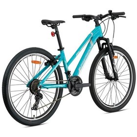 Resim Kron XC 75 Lady 26" Jant 14 Kadro 21 Vites V Fren Dağ Bisikleti Light Mavi Yeşil 