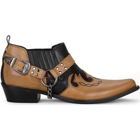 Resim FootCourt Taba Erkek Kovboy Ayakkabısı Fas Taba 