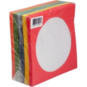 Resim Renkli 80 Gr CD - Dvd Zarfı 100 Lü Pencereli Paket (Kırmızı Sarı Yeşil) 