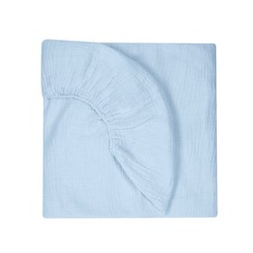 Resim Lastikli Müslin Bebek Çarşaf - Endless Blue 