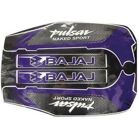 Resim Bajaj Pulsar Ns200 Mavi Şase Ve Maşa Sticker Etiket Modeli 