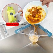 Resim 50/100 adet asılı ekstraksiyon lavabo filtresi ekranı, artan yiyecekler, çift katmanlı alt drenaj ekranı, tek kullanımlık büyük mutfak filtresi ekranı, kancası dahil 
