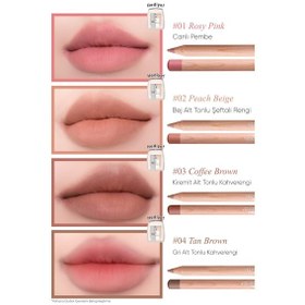 Resim Kremsi Formüle Sahip Dudak Kalemi Ve Kalemtıraş Seti Clıo Velvet Lip Pencil Set 14 Hazelnut Taupe 