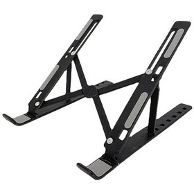 Resim Cloudstore Siyah 10-13 İnç Ayarlanabilir Taşınabilir Dizüstü Bilgisayar Standı Katlanır Hafif Kompakt 