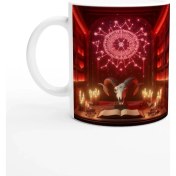 Resim Koç Burcu Baskılı Kahve Kupası - Zodyak Kütüpanesi Vs1 