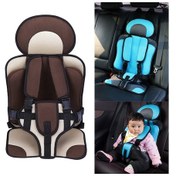 Resim Sones Araba Taşınabilir Çocuk Koltuğu, Boyut: 54 X 36 X 25cm Kahve + Bej 