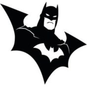 Resim Batman Oto Motor Laptop Duvar Folyo Sticker 40 x 36 cm 