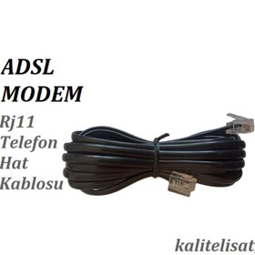 Resim Ks Games 3 Metre ADSL Modem Telefon Hat Kablosu RJ11 ( 50 ADET ) 