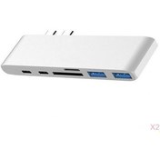 Resim Charmant 2x Tipi C Dock Station Çok Portlu Dönüştürücü W / 2x Tipi C Port 4K Bağlantı Noktası (Yurt Dışından) 