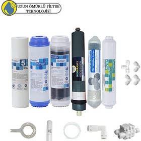 Resim Pemax Water Solutions Purefer Açık Kasa Çift Karbonlu Sertifikalı 6'lı Platinium Mebran Şeffaf 4'lü Mineral 
