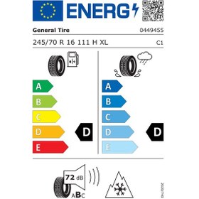 Resim General 245/70R16 111H Xl Grabber At3 4X4 Suv Dört Mevsim Lastiği 2025 