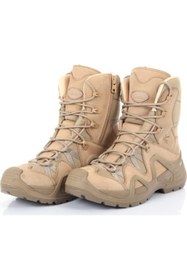 Resim Silyon Askeri Giyim Bej Vogel Fermuarlı Askeri Tip Bot 