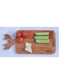 Resim İroko L Doğal Kayın Ahşap Balık Şekilli Kesme Tahtası 30x13,5 Cm Premium El Yapımı, Mutfak Tahtası Ahşap 