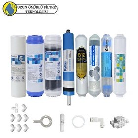 Resim Pemax Water Solutions Purefer Açık Kasa Çift Karbonlu Sertifikalı 8'liB12 Alkali-Detox- Pallas Mebran Şeffaf 4'lü Mineral 