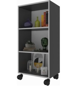 Resim Kenzlife Mutfak Dolabı Raziye 108 030 030 Gri Tekerlekli Banyo Evrak Ofis Ayakkabılık Kiler 