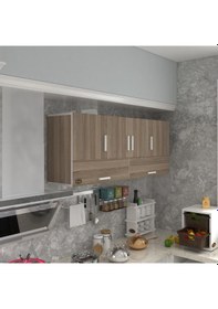Resim Kenzlife hazır mutfak general crd 060*150*22 mutfak banyo dolabı kapaklı raflı 