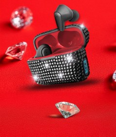 Resim Piranha 9977 Taşlı Kablosuz Bluetooth Kulak Içi Kulaklık / Led Pil Göstergesi /mikrofon / Şarj Edilebilir 